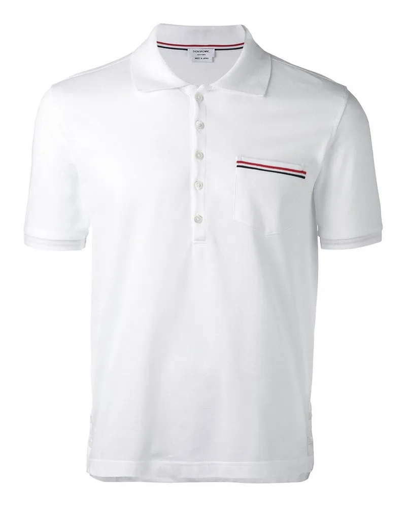 Thom Browne Poloshirt - Weiß Weiß