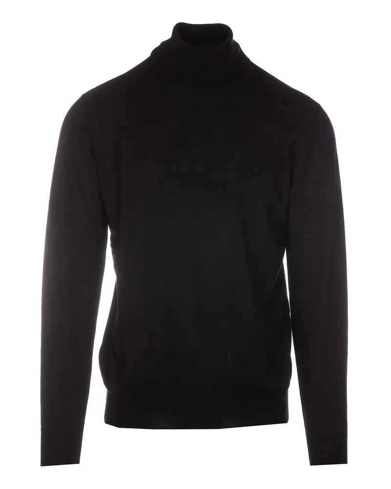 Paolo Pecora Milano Rollkragenpullover - Schwarz Schwarz