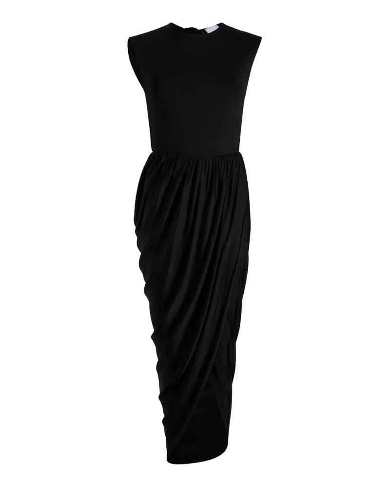Patou Knielanges Kleid - Schwarz Schwarz
