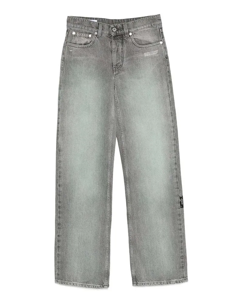 OFF-WHITE Straight Leg Jeans - Grau Grau