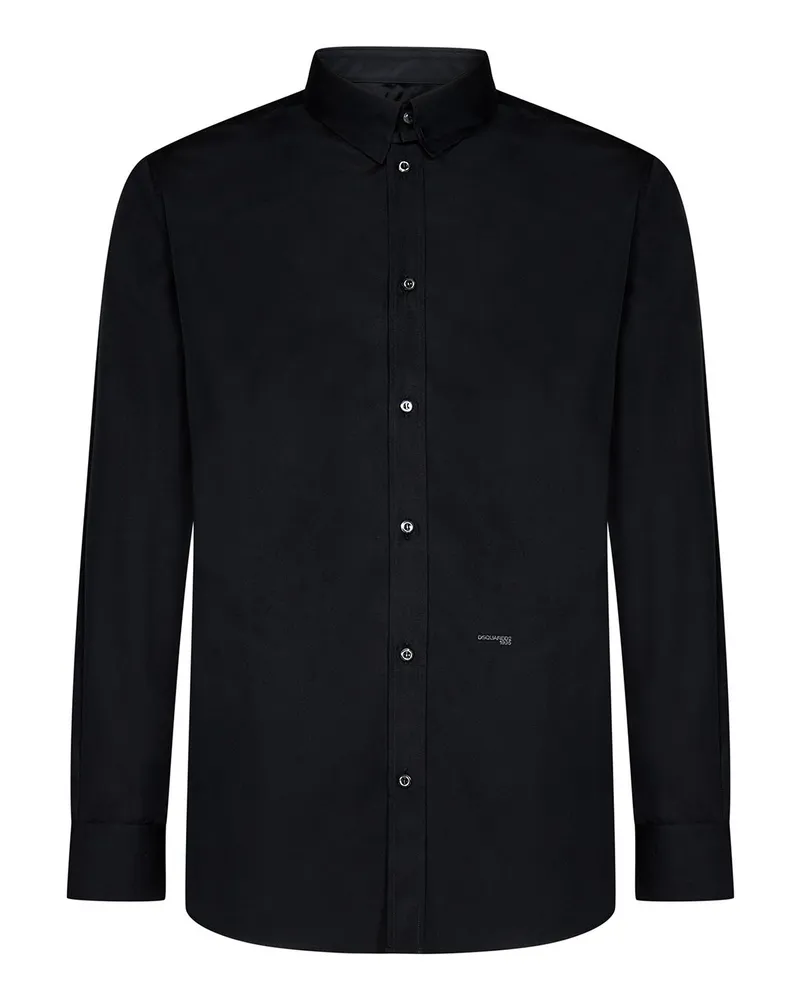 Dsquared2 Hemd - Schwarz Schwarz