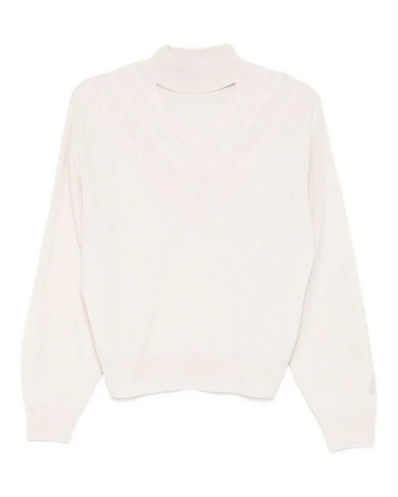 Blumarine Rundhalspullover - Beige Beige