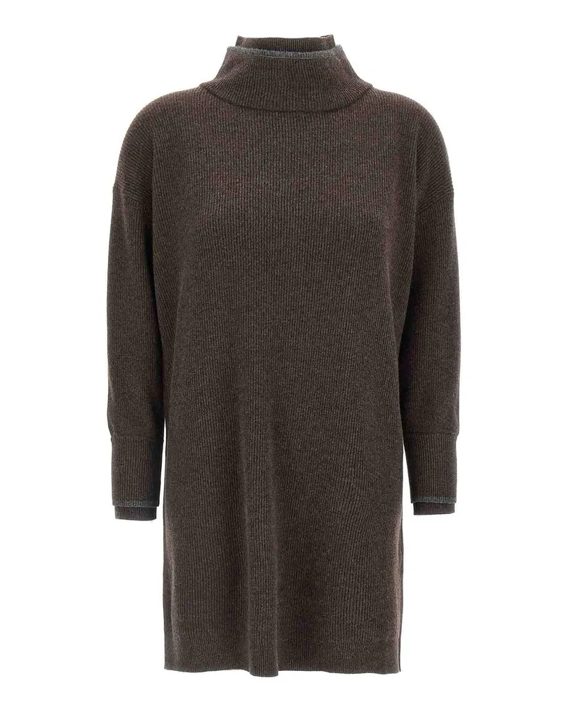 Brunello Cucinelli Knielanges Kleid - Braun Braun