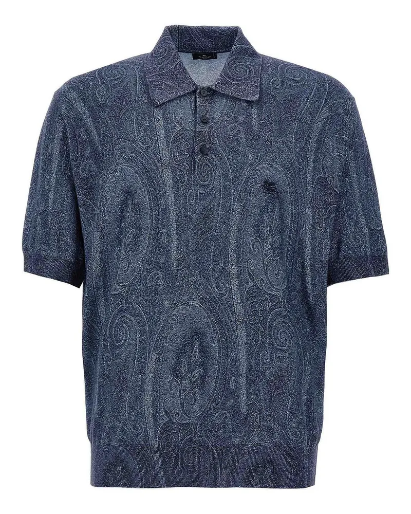 Etro Poloshirt - Blau Blau