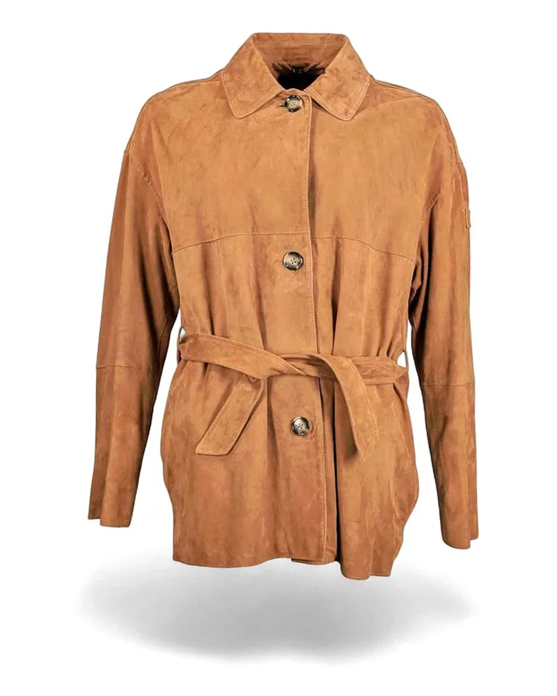 Peuterey Lederjacke - Braun Braun