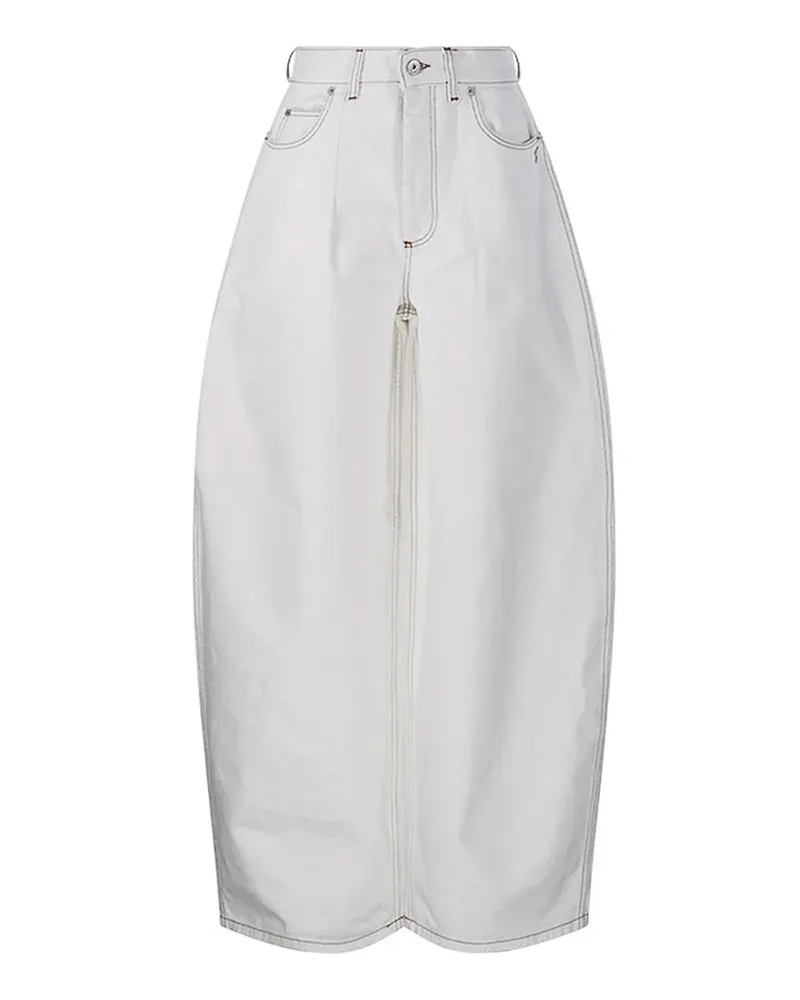 Jacquemus Straight Leg Jeans - Weiß Weiß