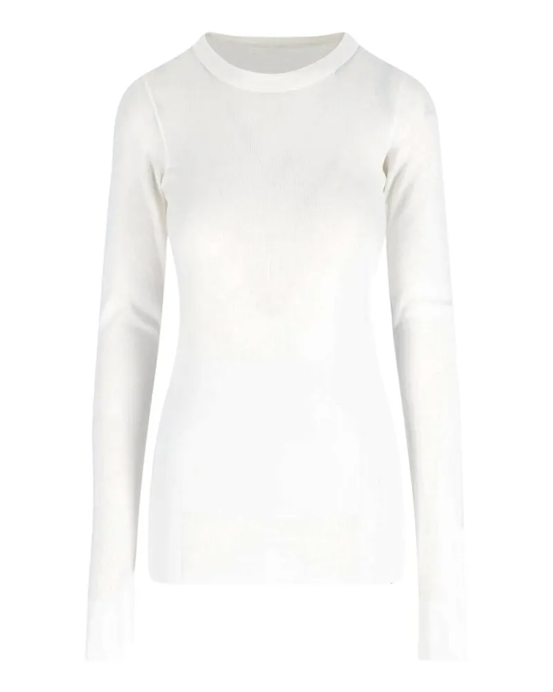 Rick Owens Rundhalspullover - Weiß Weiß