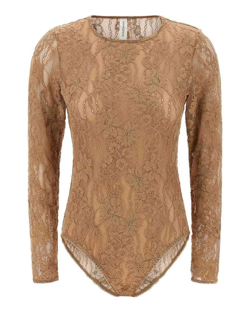 Zimmermann Rundhalspullover - Beige Beige