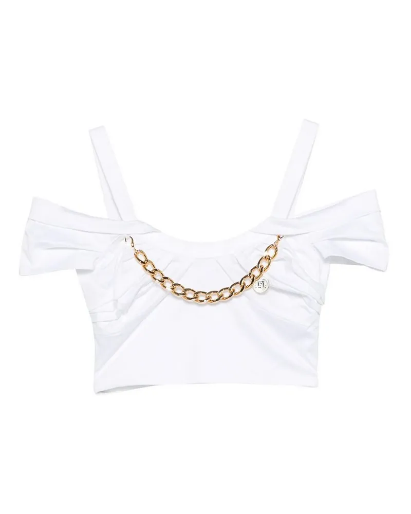 Elisabetta Franchi Top - Weiß Weiß