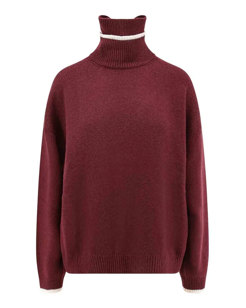 Brunello Cucinelli Rollkragenpullover - Bordeaux Bordeaux