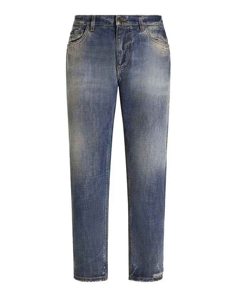 Dolce & Gabbana Straight Leg Jeans - Blau Blau