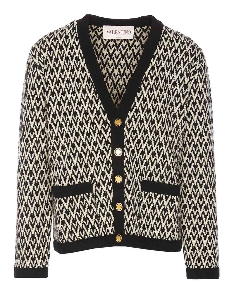 Valentino Garavani Cardigan - Schwarz Schwarz