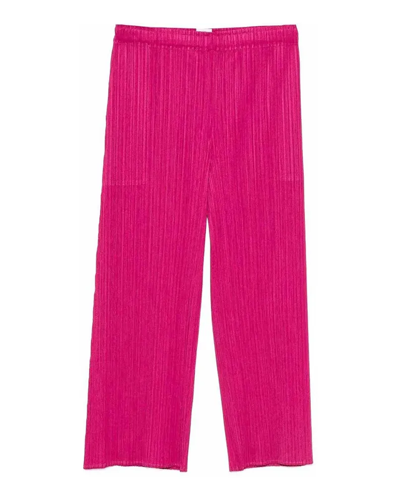 Issey Miyake Casual Hose - Braun Fuchsia