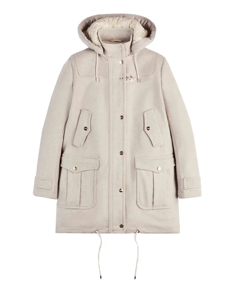 Fay Knielanger Mantel - Grau Grau