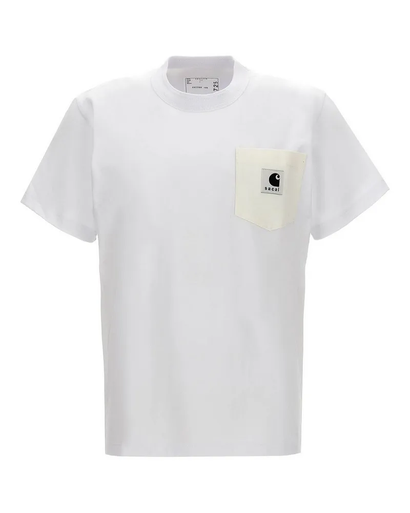 Sacai T-Shirt - Weiß Weiß
