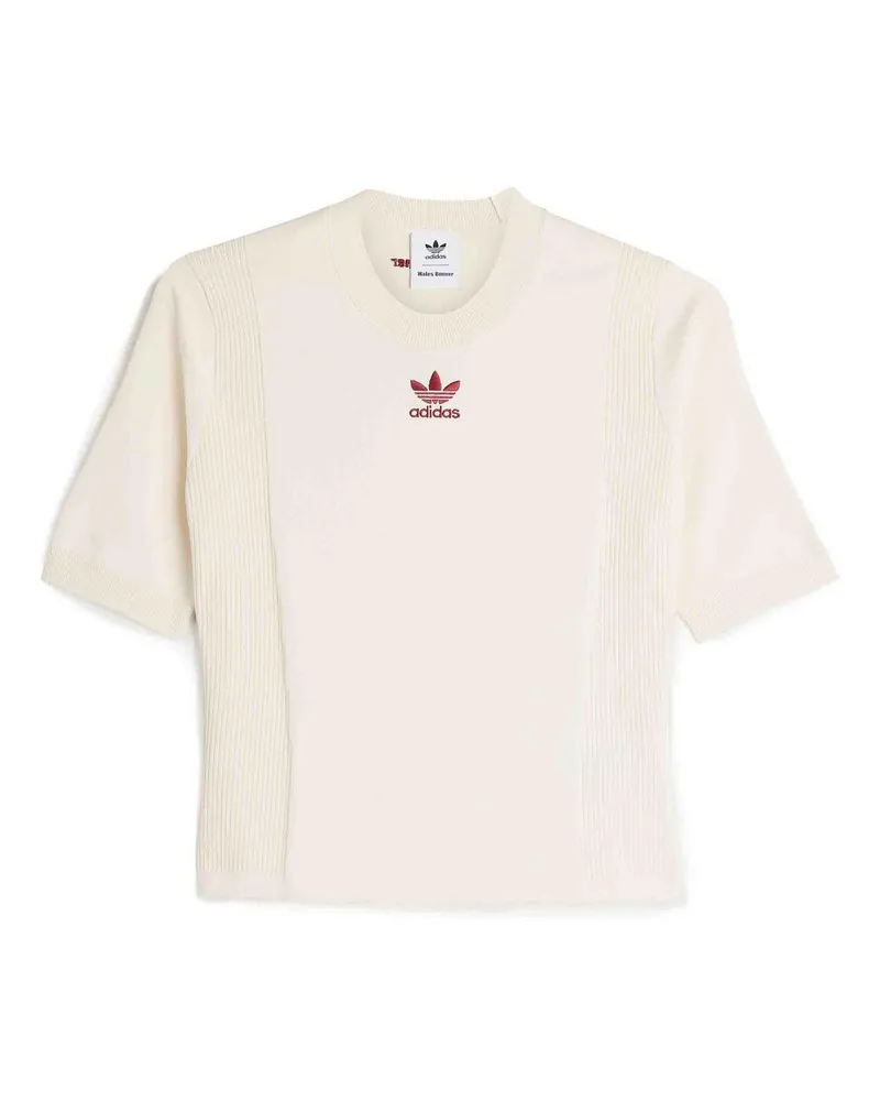 adidas Rollkragenpullover - Weiß Weiß