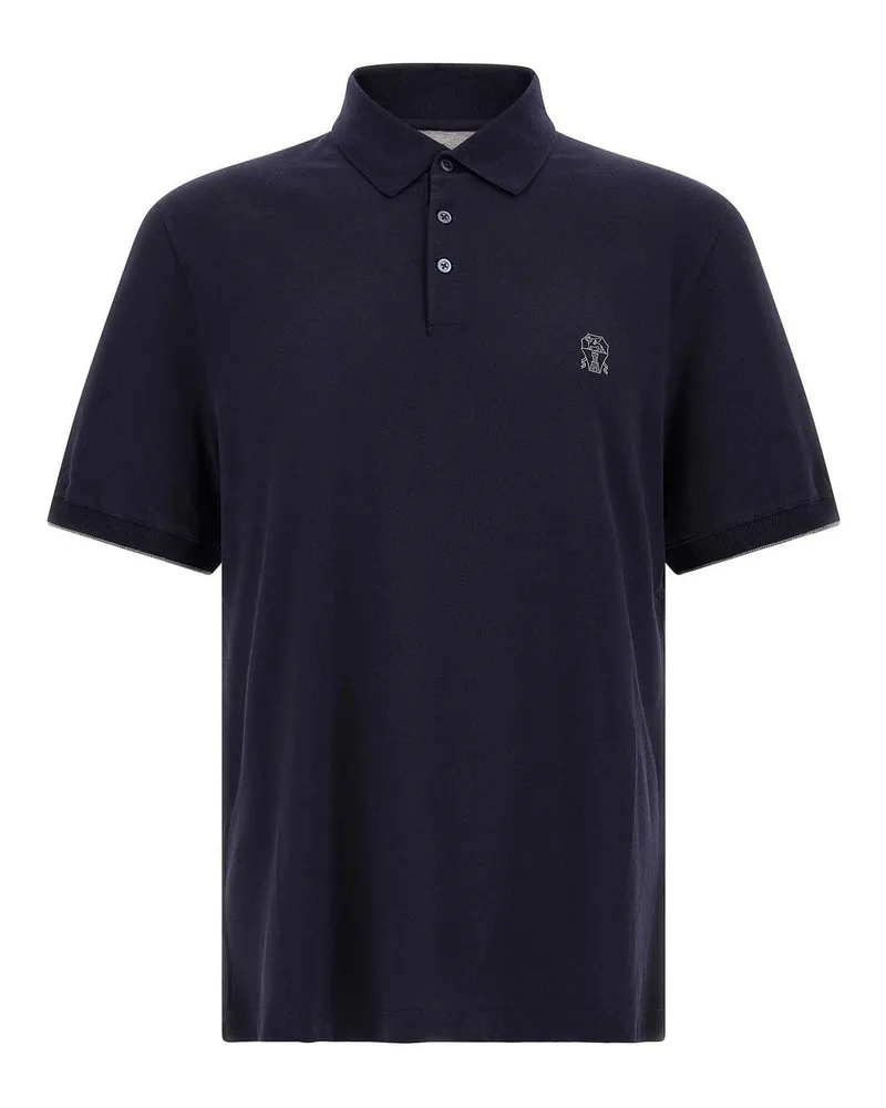 Brunello Cucinelli Poloshirt - Blau Blau
