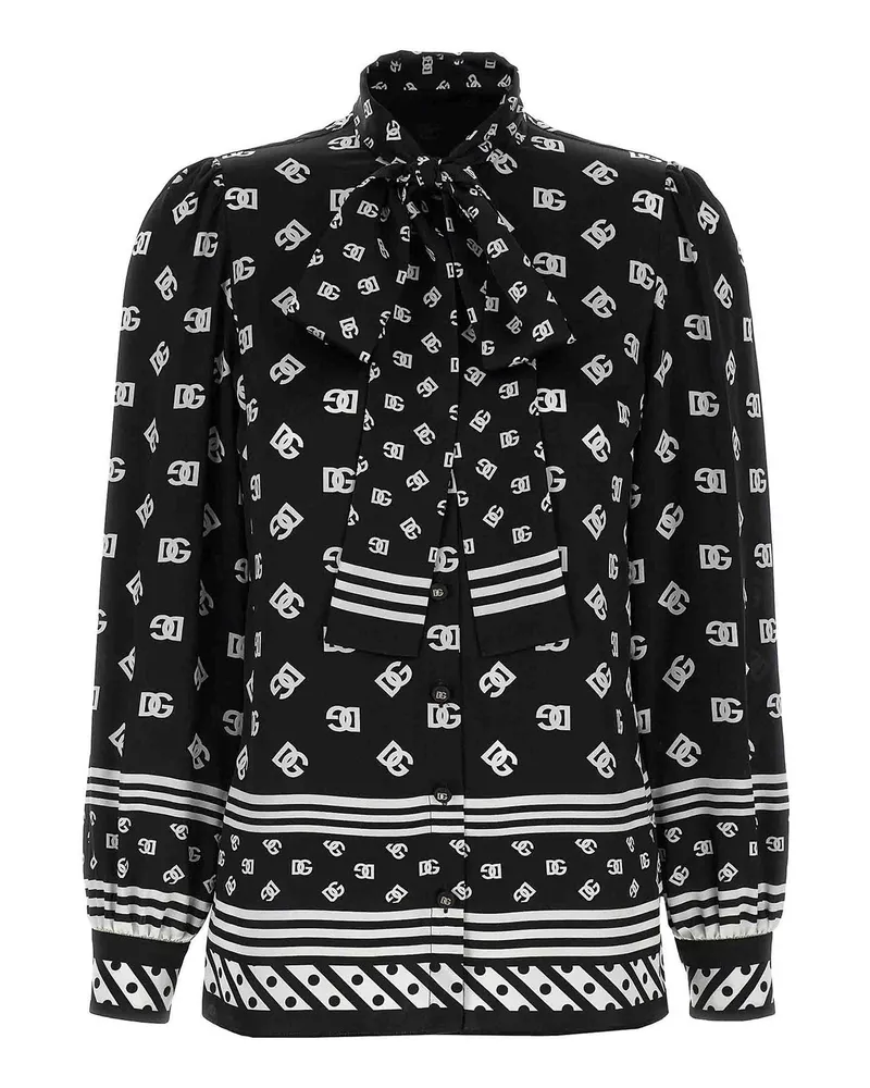 Dolce & Gabbana Hemd - Weiß Schwarz