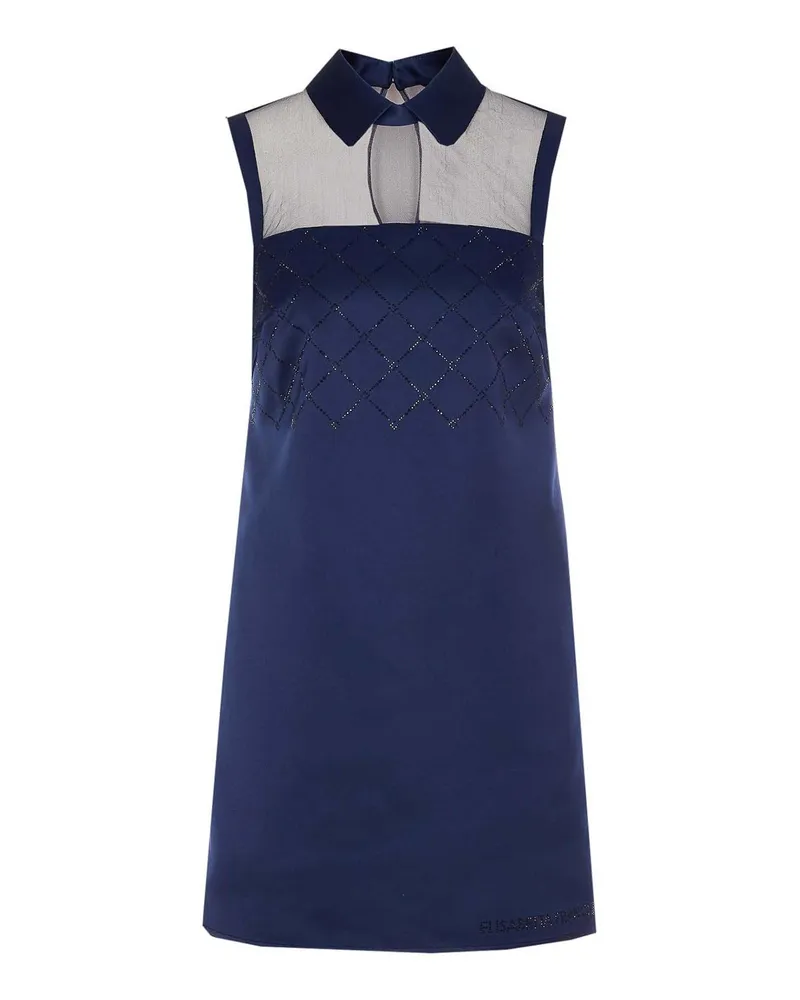 Elisabetta Franchi Knielanges Kleid - Blau Blau