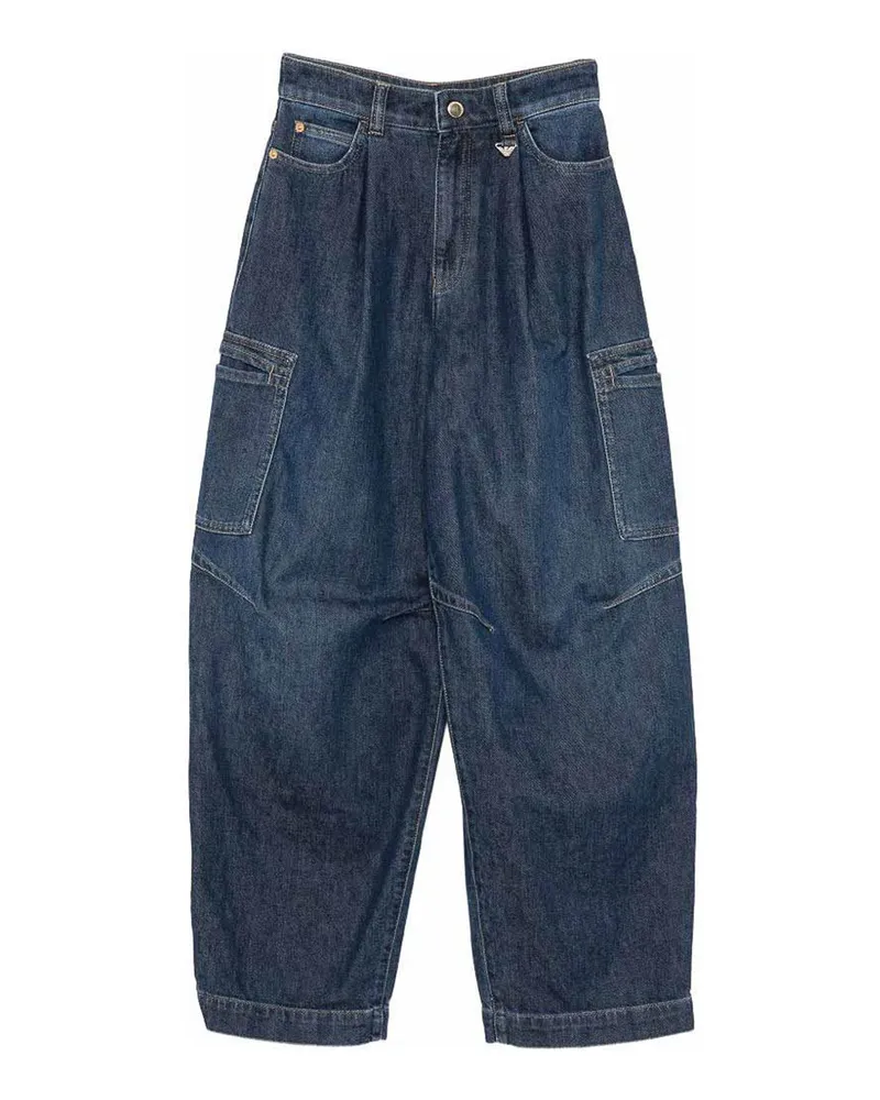 Emporio Armani Straight Leg Jeans - Dunkelblau Dunkelblau