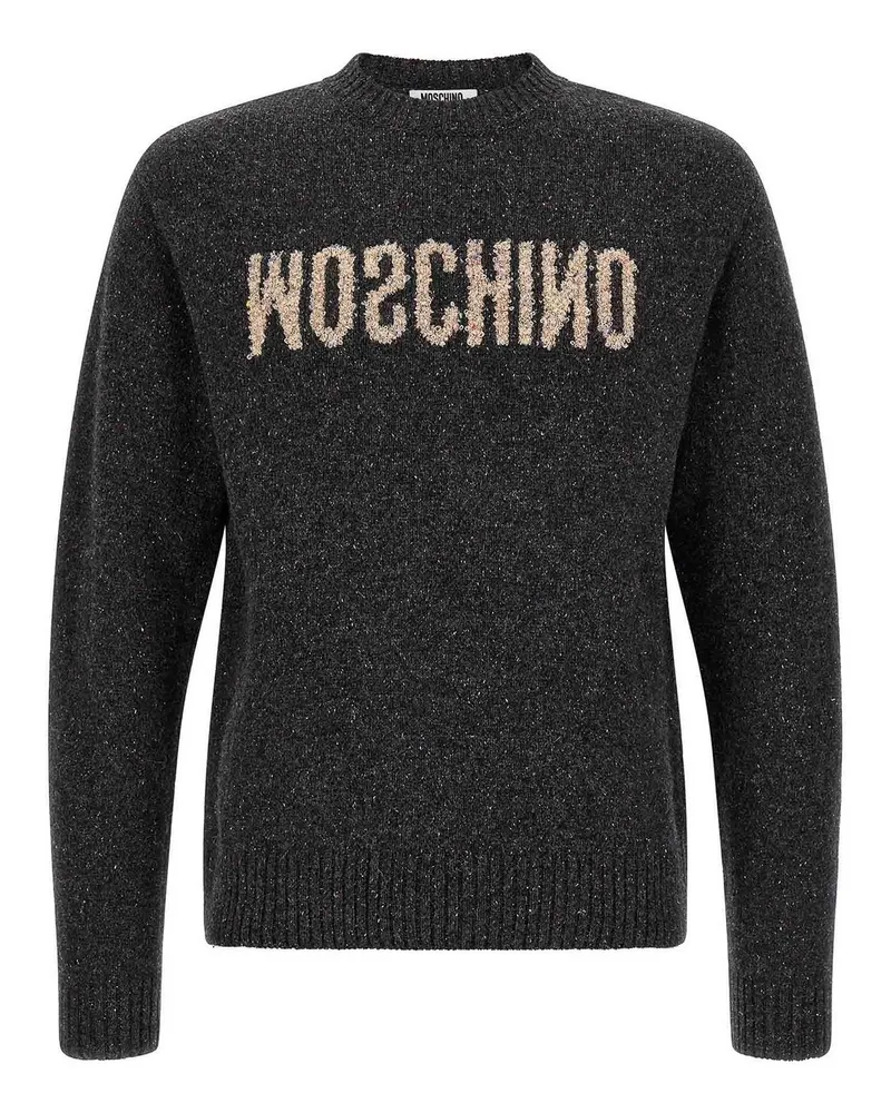 Moschino Rundhalspullover - Grau Grau