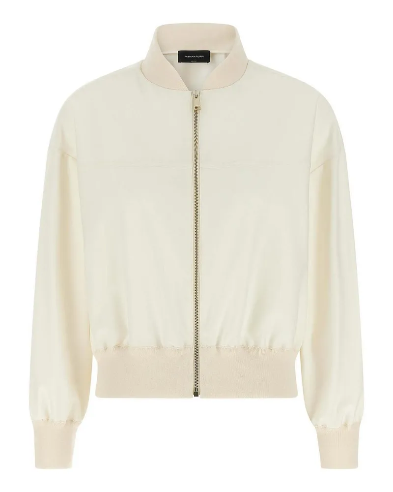 Fabiana Filippi Bomberjacke - Weiß Weiß