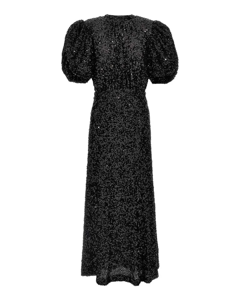 ROTATE Birger Christensen Maxikleid - Schwarz Schwarz