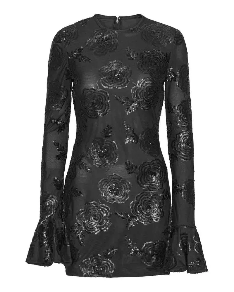 ROTATE Birger Christensen Kurzes Kleid - Schwarz Schwarz