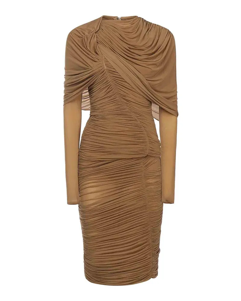 Magda Butrym Knielanges Kleid - Beige Beige