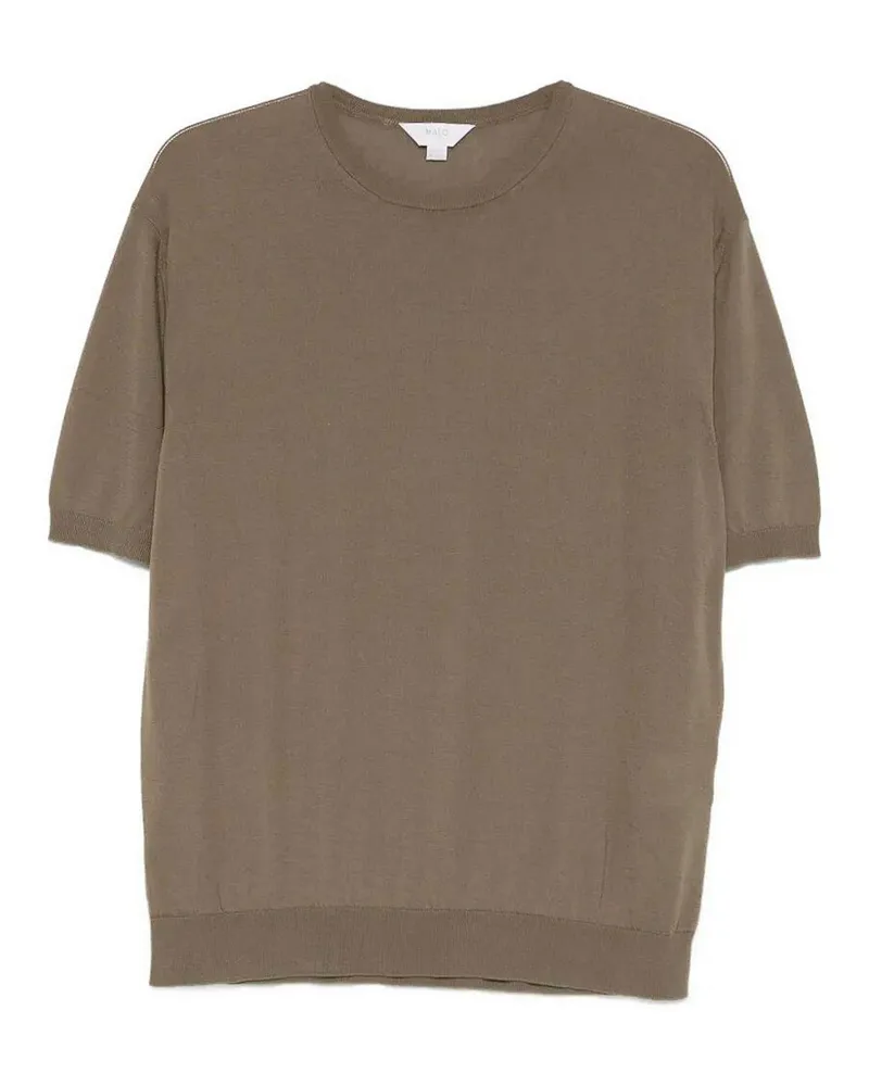 Malo Rundhalspullover - Grün Grün