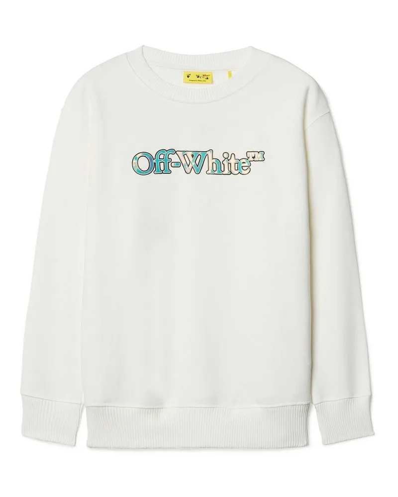 OFF-WHITE Rundhalspullover - Weiß Weiß