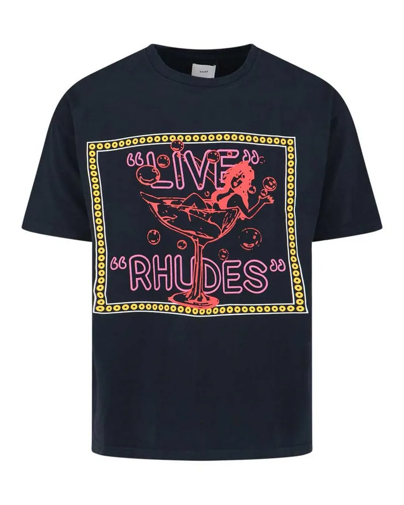 RHUDE T-Shirt - Schwarz Schwarz