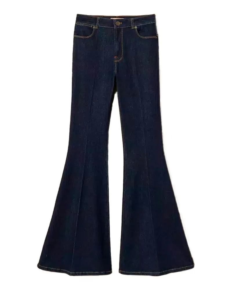 Twin-Set Schlagjeans - Dunkles Jeansblau Dunkles
