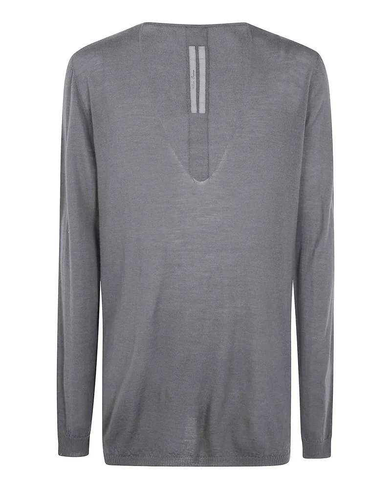 Rick Owens Rundhalspullover - Grau Grau