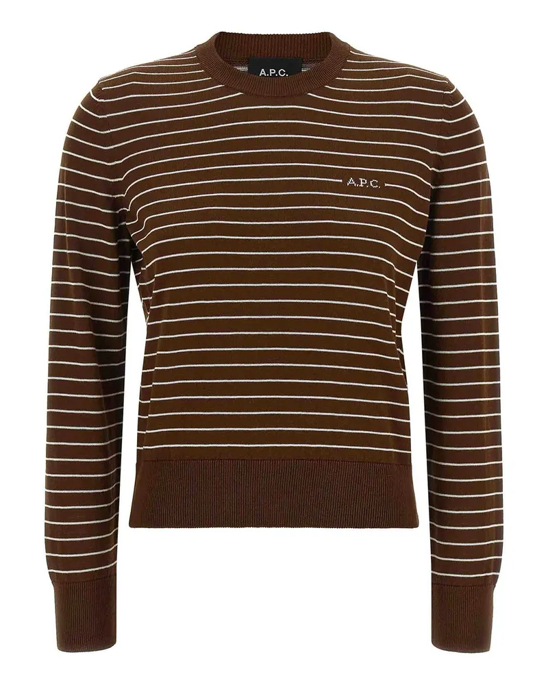 A.P.C. A. P.C. Rundhalspullover - Braun Braun