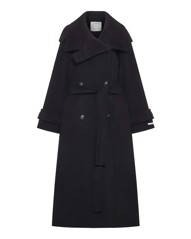 SPORTMAX Trenchcoat - Schwarz Schwarz