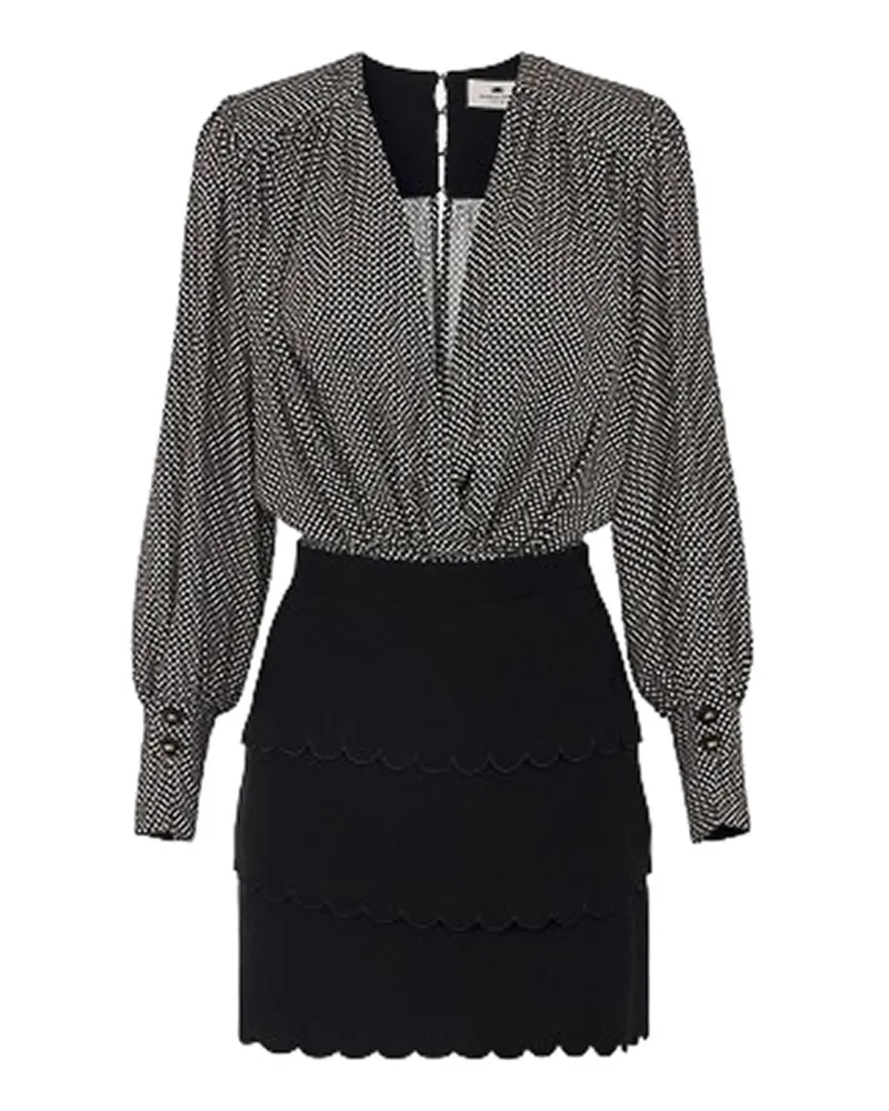 Elisabetta Franchi Knielanges Kleid - Schwarz Schwarz