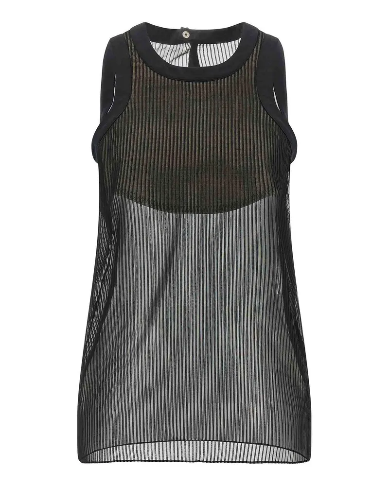 Sacai Top - Schwarz Schwarz