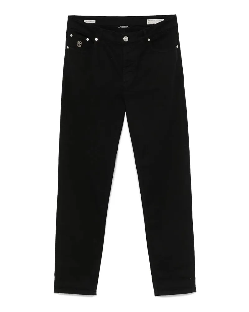 Brunello Cucinelli Straight Leg Jeans - Schwarz Schwarz