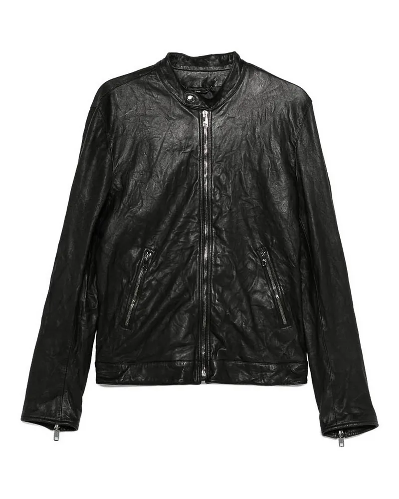 Dolce & Gabbana Lederjacke - Schwarz Schwarz