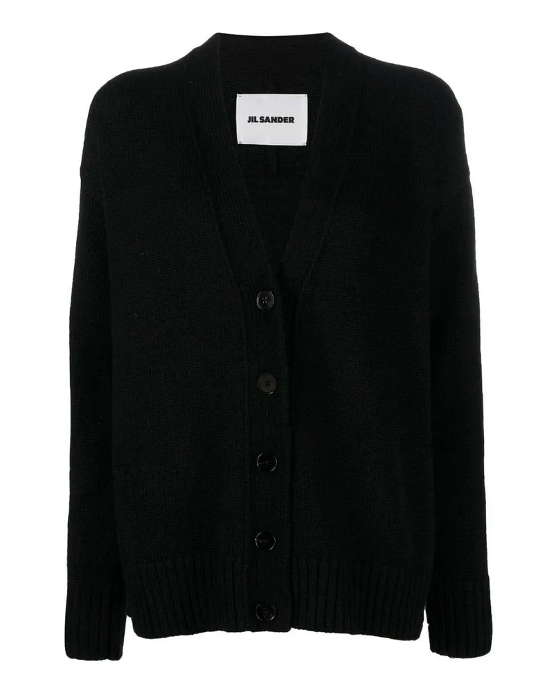 Jil Sander Cardigan - Schwarz Schwarz