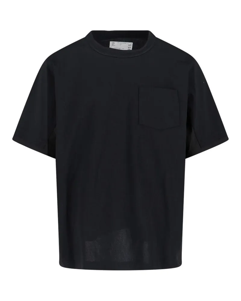 Sacai T-Shirt - Schwarz Schwarz