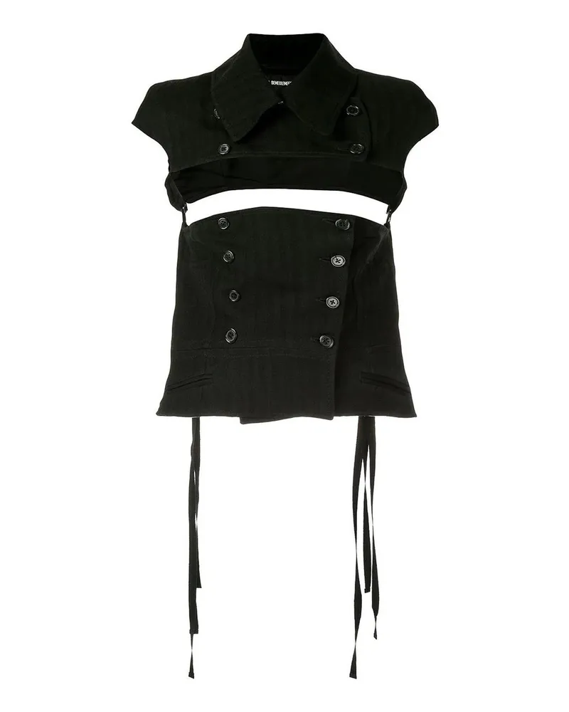 Ann Demeulemeester Top - Schwarz Schwarz