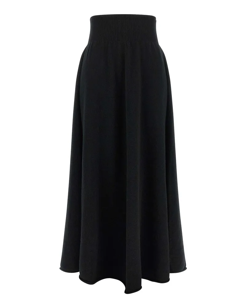 extreme cashmere Midirock - Schwarz Schwarz