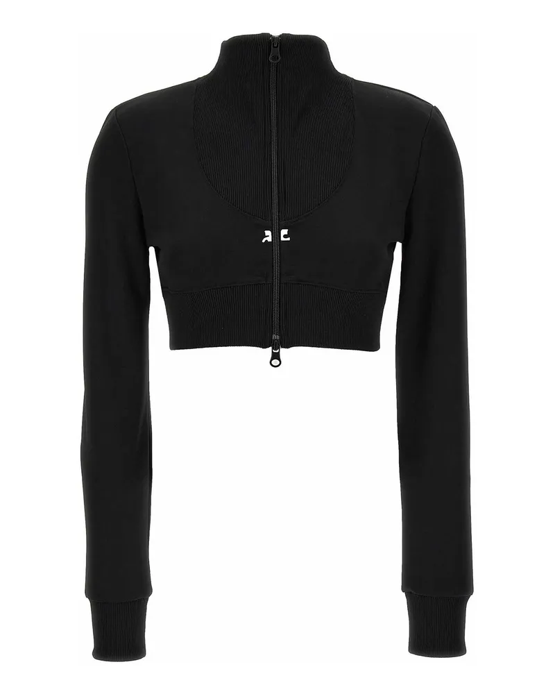 Courrèges Sweatshirt - Schwarz Schwarz