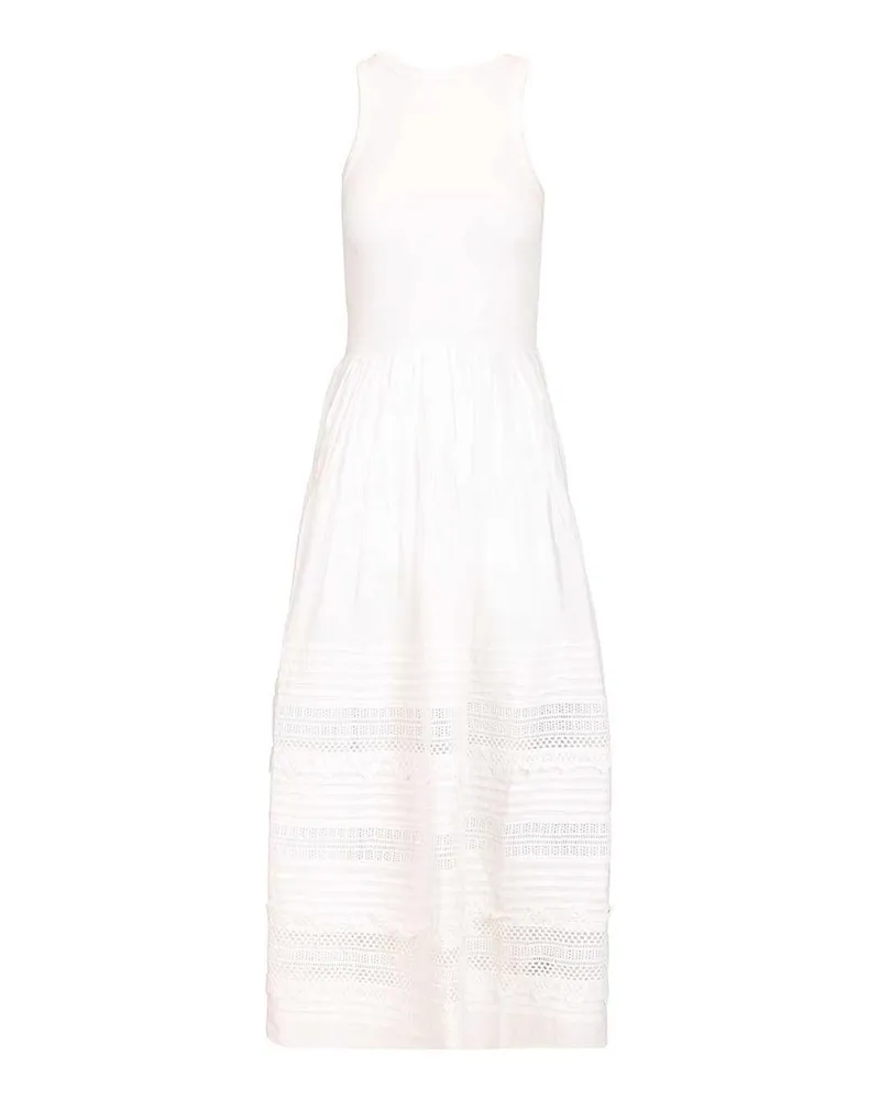 Ralph Lauren Knielanges Kleid - Weiß Weiß