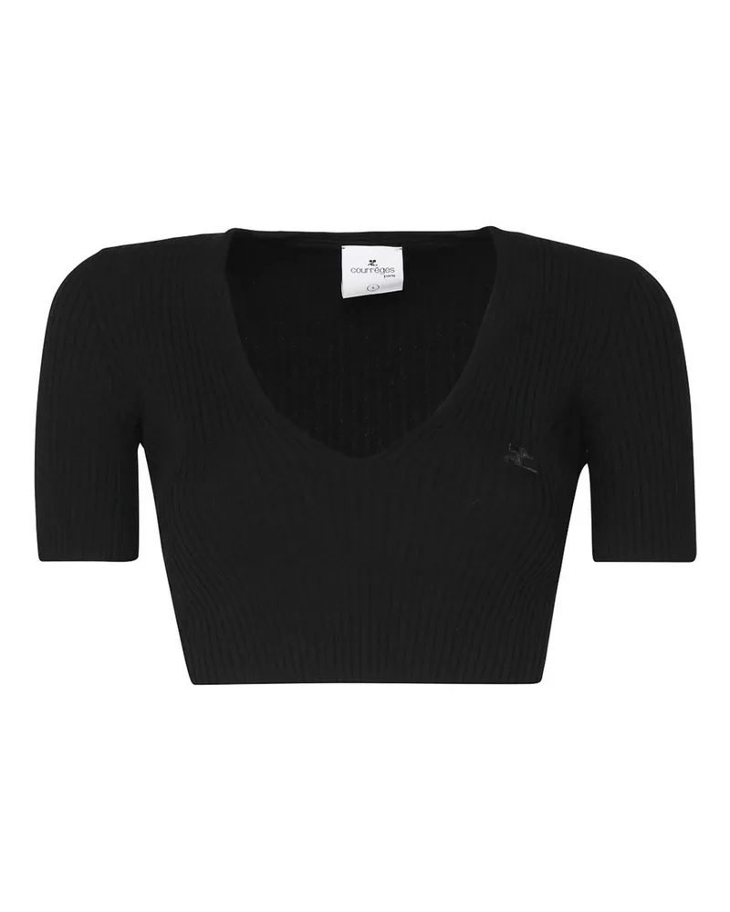 Courrèges Top - Schwarz Schwarz