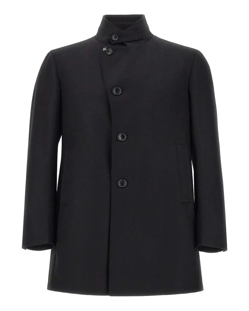Tagliatore Kurzer Mantel - Schwarz Schwarz