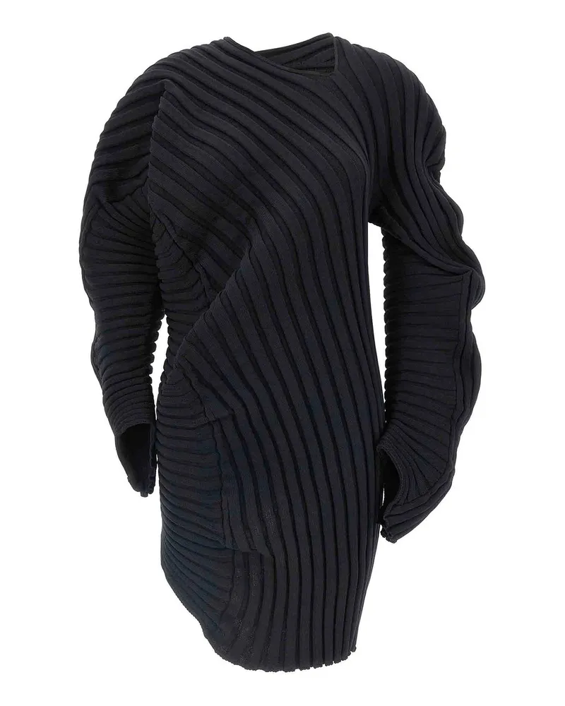 Issey Miyake Top - Schwarz Schwarz
