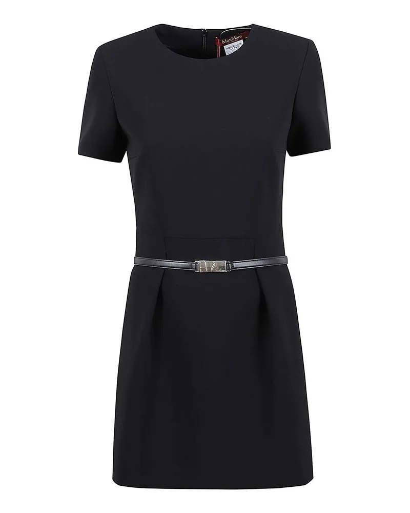 Max Mara Kurzes Kleid - Schwarz Schwarz